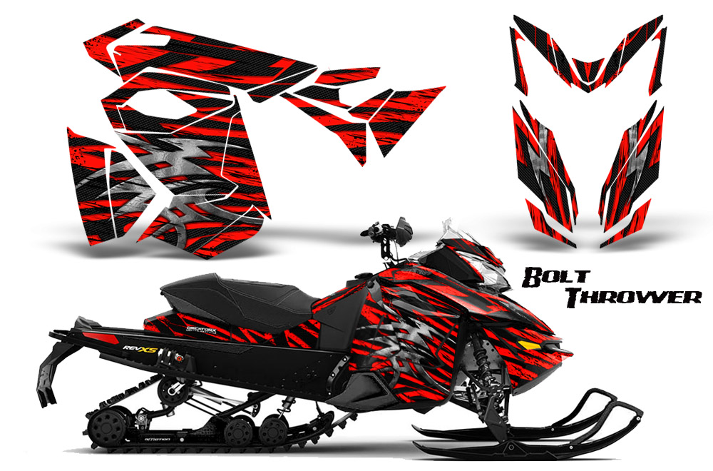 Skidoo Rev XS Graphics Kit Bolt Thrower Red